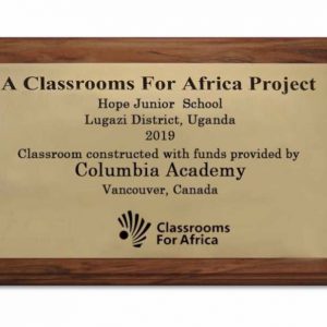 CA Charity Project – Classrooms For Africa